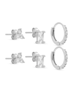 Bijou Brigitte Ensemble de boucles d'oreilles - Shining Trio Sale