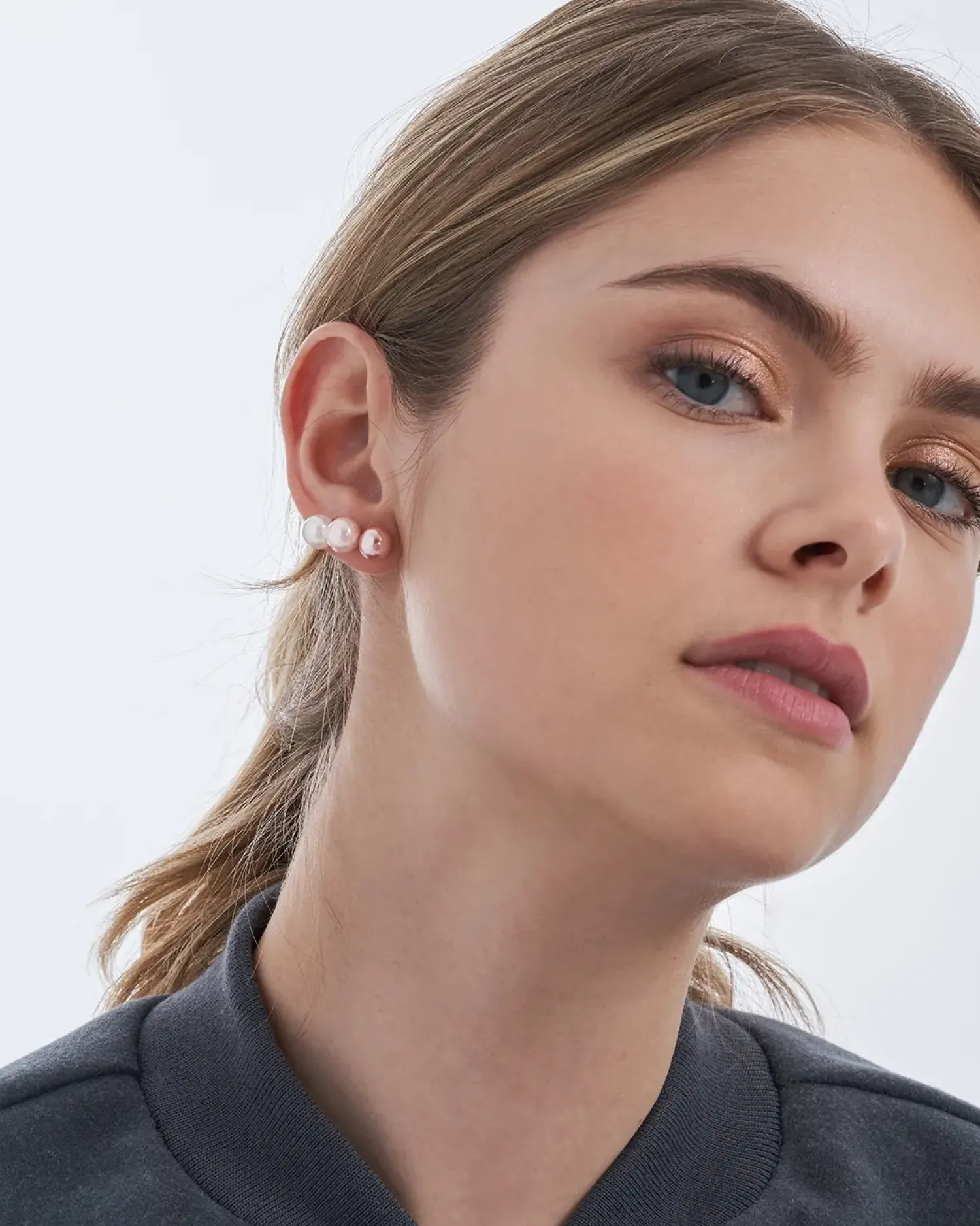 Bijou Brigitte Ensemble de boucles d’oreilles - Rosa Pearl Best