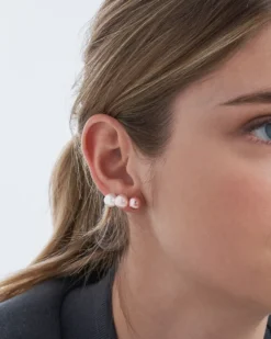 Bijou Brigitte Ensemble de boucles d’oreilles - Rosa Pearl Best