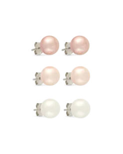 Bijou Brigitte Ensemble de boucles d’oreilles - Rosa Pearl Best