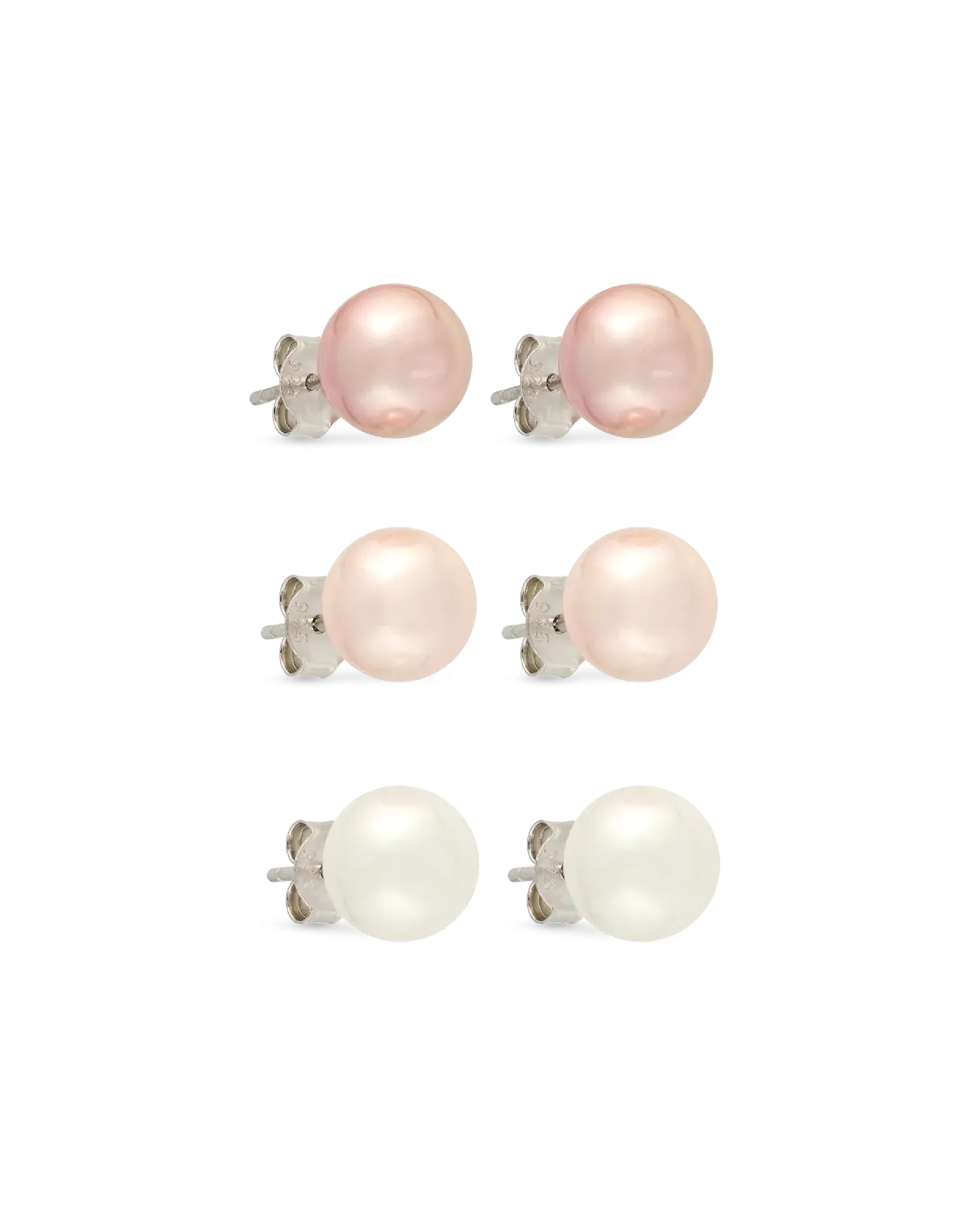 Bijou Brigitte Ensemble de boucles d’oreilles - Rosa Pearl Best