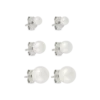 Bijou Brigitte Ensemble de boucles d'oreilles - Pearly Shimmer Clearance
