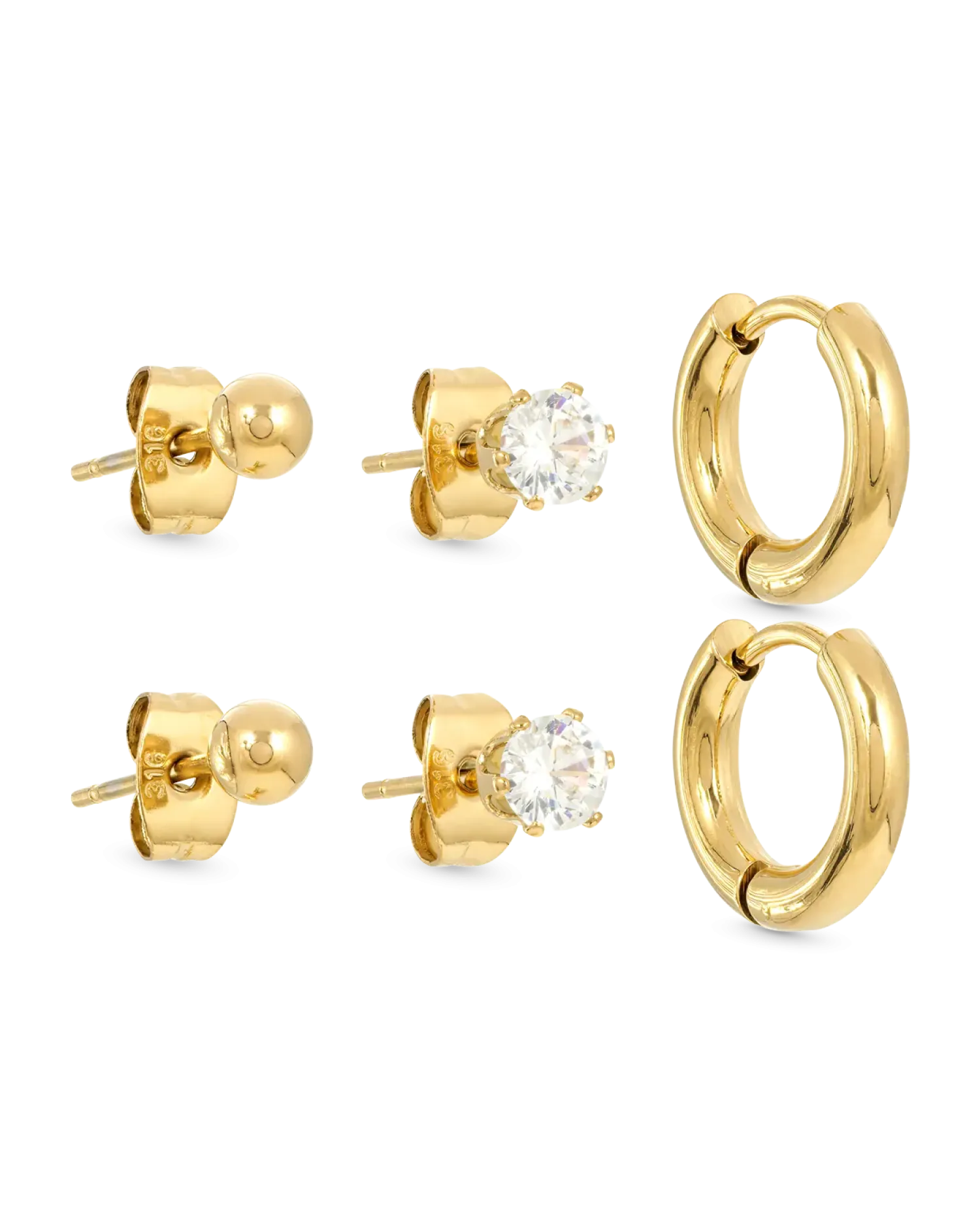 Bijou Brigitte Ensemble de boucles d’oreilles - Iconic Trio Best