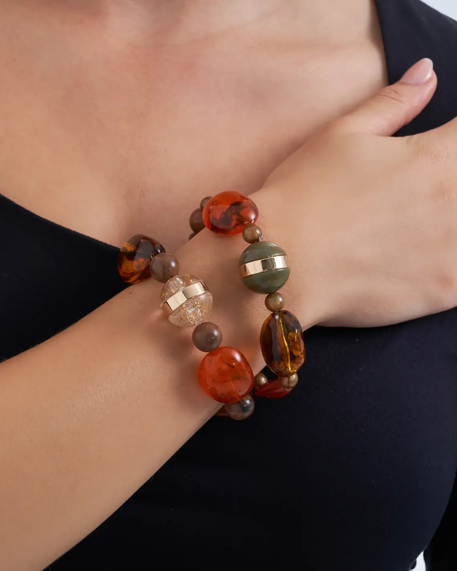 Bijou Brigitte Ensemble de bracelets - Amber Autumn Sale
