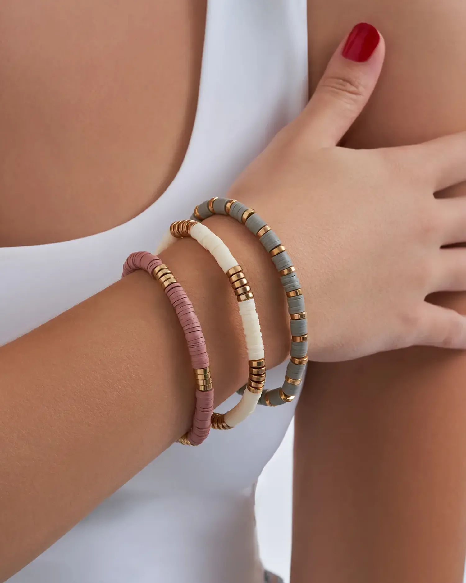 Bijou Brigitte Ensemble de bracelets - Boho Trio Sale