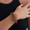 Bijou Brigitte Ensemble de bracelets - Brown Sparkle New