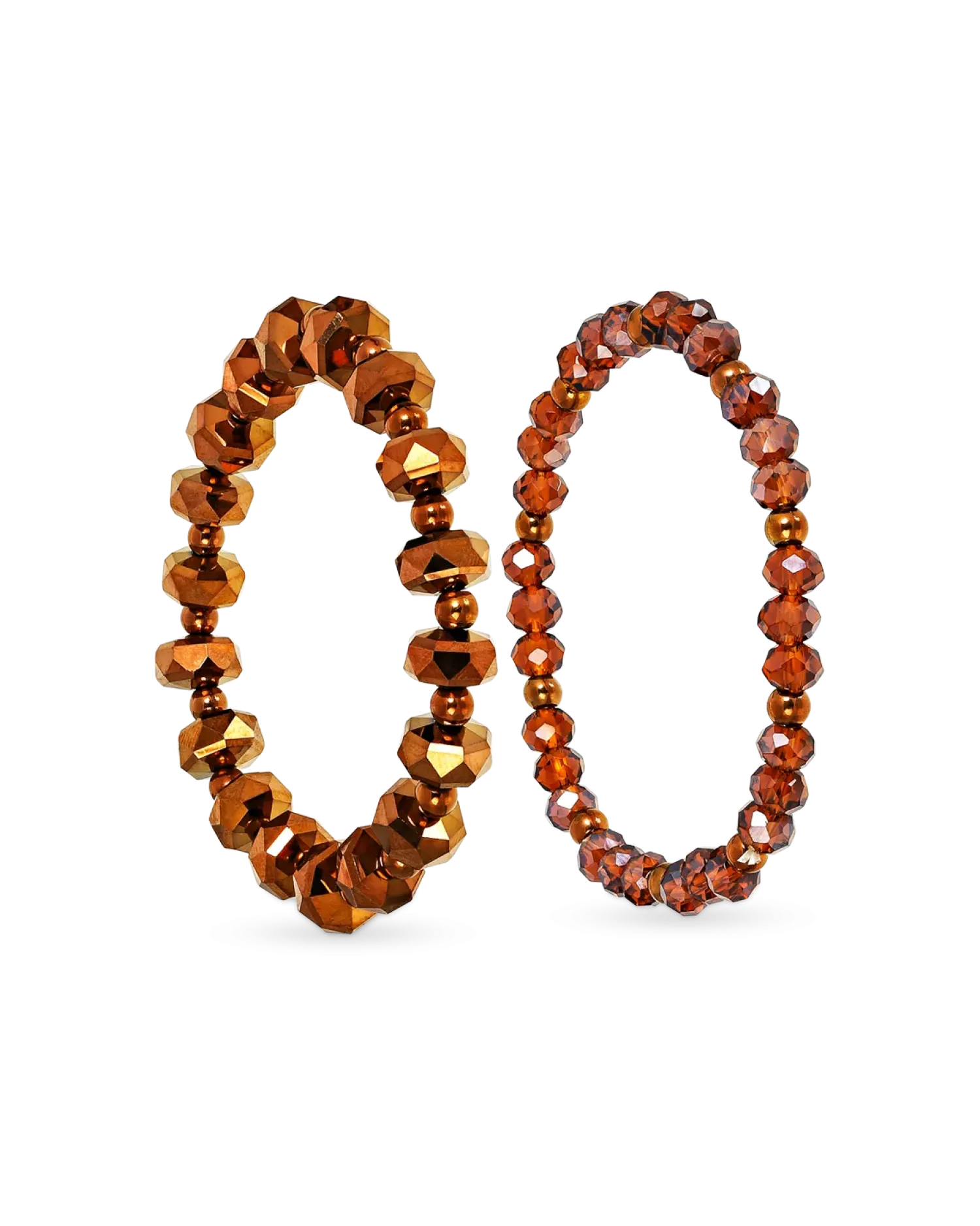 Bijou Brigitte Ensemble de bracelets - Brown Sparkle New