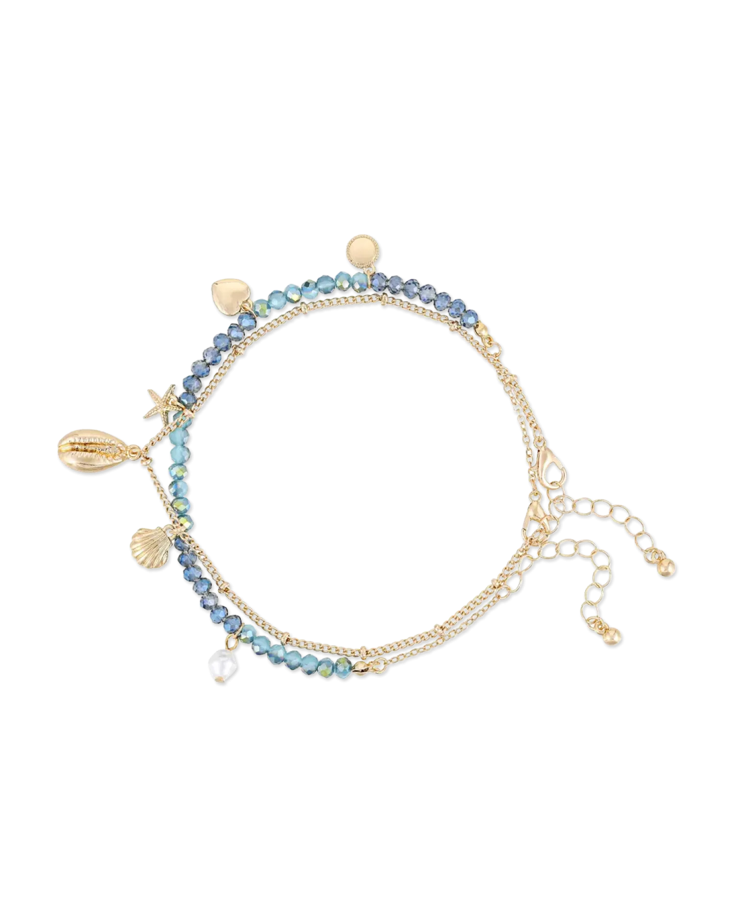 Bijou Brigitte Ensemble de bracelets de cheville - Shell Pendants New