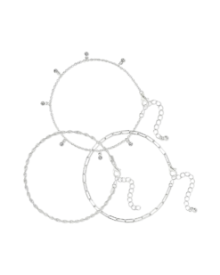 Bijou Brigitte Ensemble de bracelets de cheville - Classy Trio
