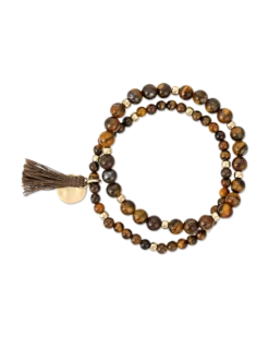 Bijou Brigitte Ensemble de bracelets - Eye of Tiger Discount