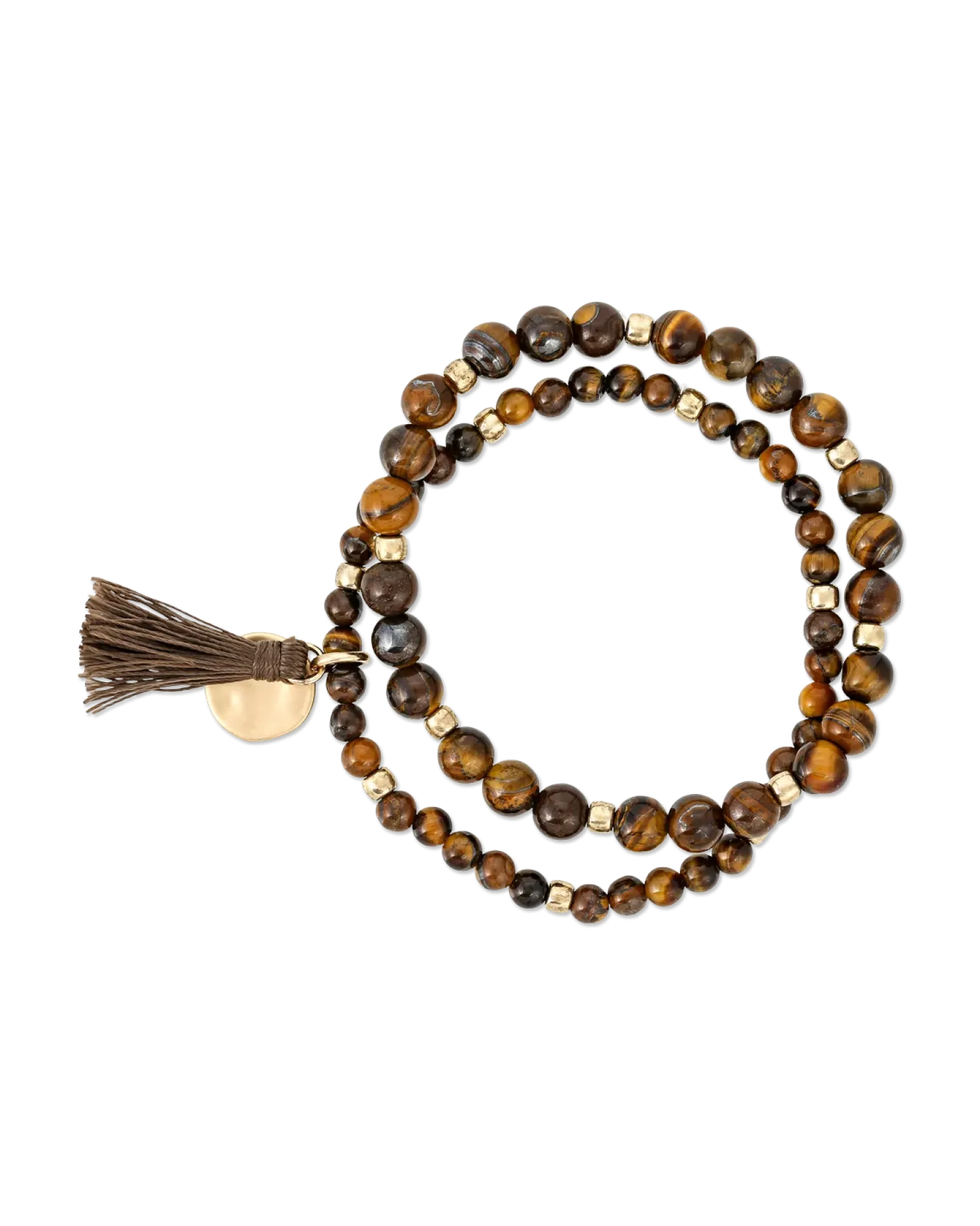 Bijou Brigitte Ensemble de bracelets - Eye of Tiger Discount