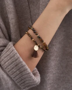 Bijou Brigitte Ensemble de bracelets - Eye of Tiger Discount