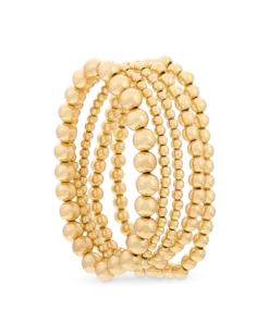 Bijou Brigitte Ensemble de bracelets - Golden Beads Sale