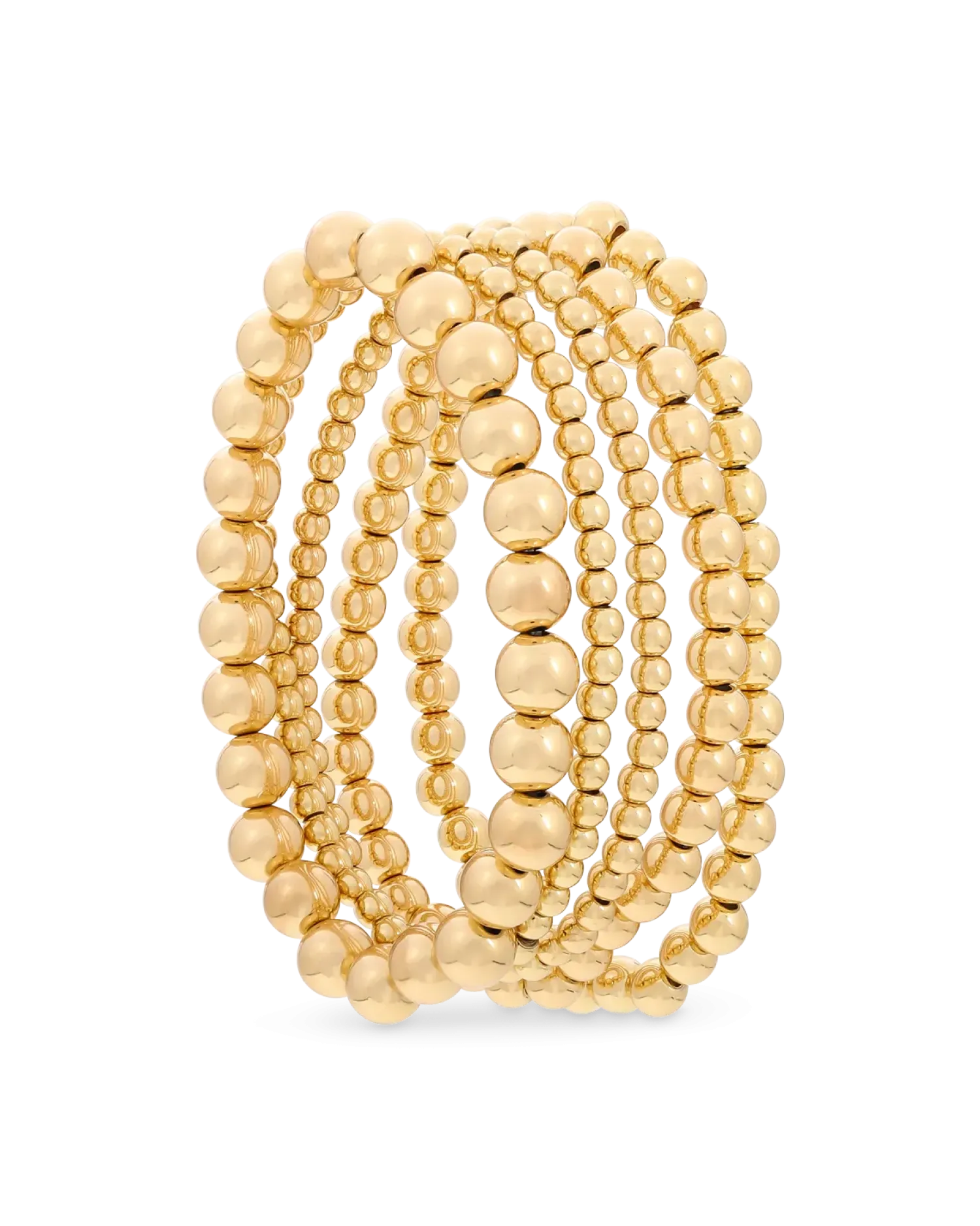 Bijou Brigitte Ensemble de bracelets - Golden Beads Sale