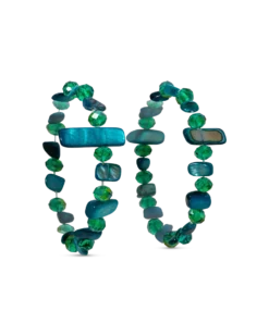 Bijou Brigitte Ensemble de bracelets - Green Duo Discount