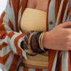 Bijou Brigitte Ensemble de bracelets joncs - Boho Sunset Hot