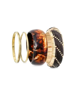 Bijou Brigitte Ensemble de bracelets joncs - Boho Sunset Hot
