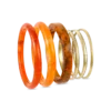 Bijou Brigitte Ensemble de bracelets joncs - Golden Amber Best