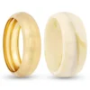 Bijou Brigitte Ensemble de bracelets joncs - Golden Marble