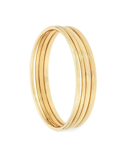 Bijou Brigitte Ensemble de bracelets joncs - Golden Four Clearance