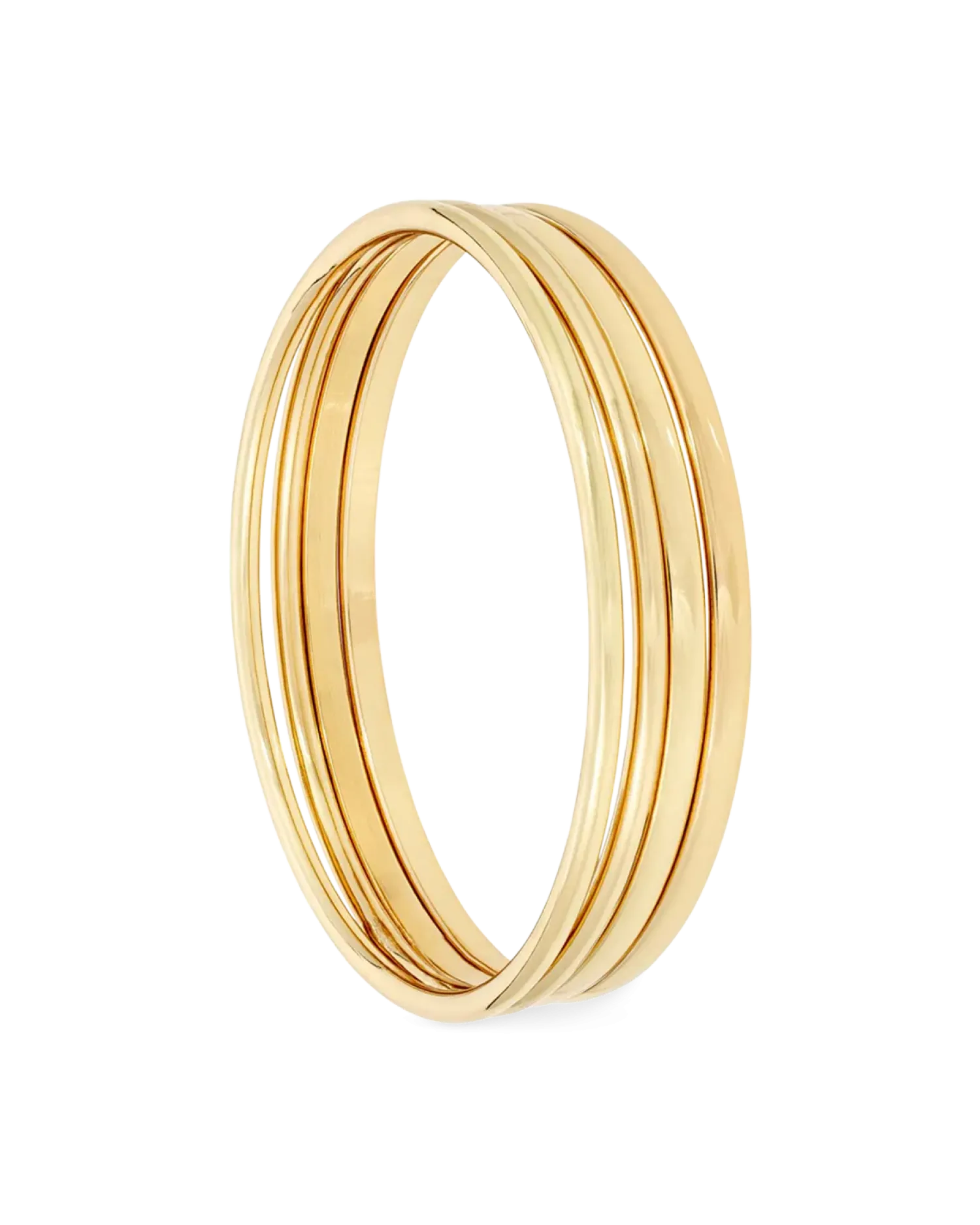 Bijou Brigitte Ensemble de bracelets joncs - Golden Four Clearance