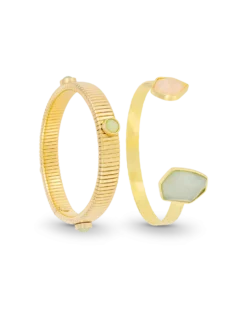 Bijou Brigitte Ensemble de bracelets joncs - Pastel Summer Hot