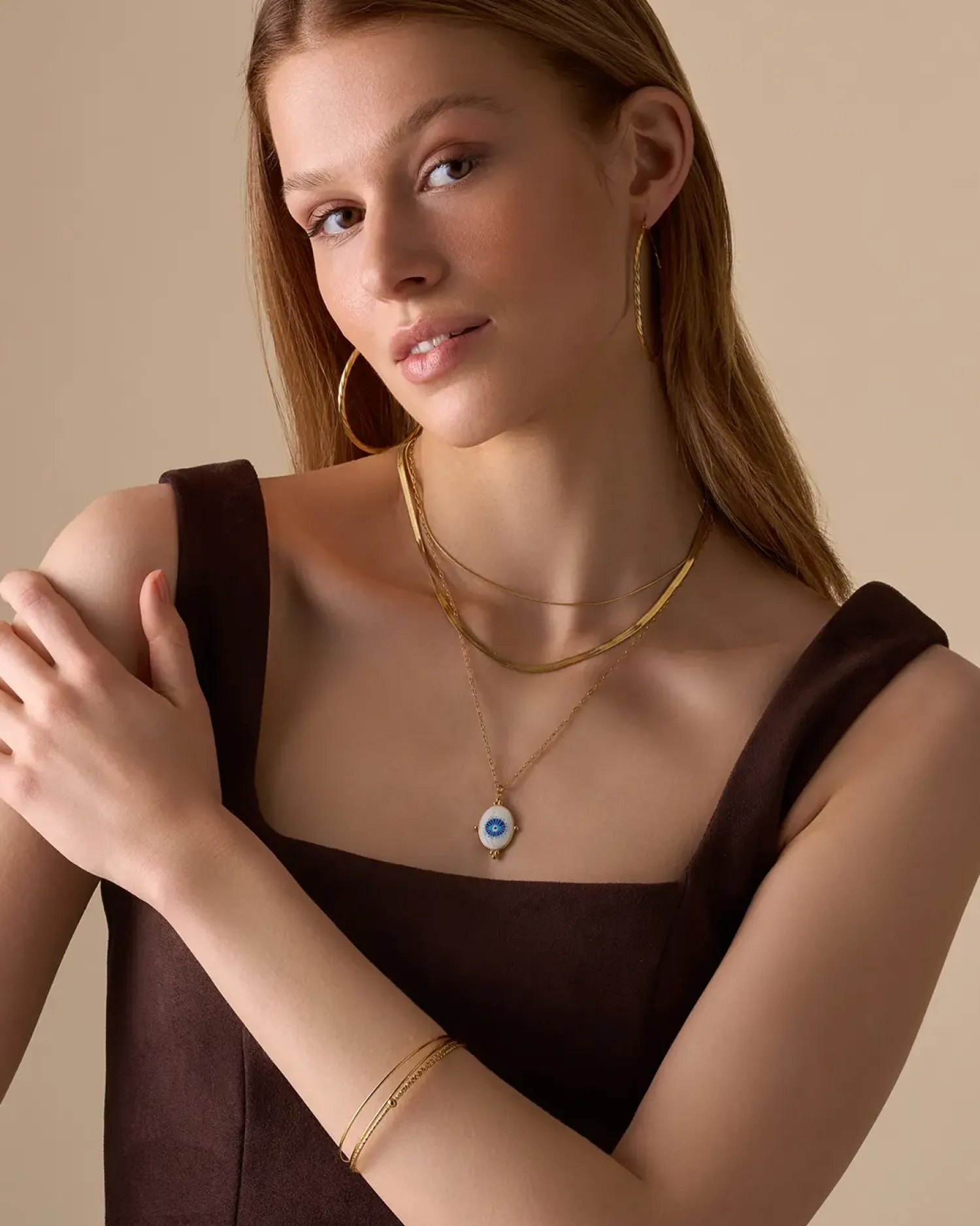 Bijou Brigitte Ensemble de bracelets joncs - Steel Summer