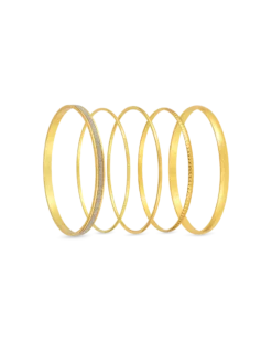 Bijou Brigitte Ensemble de bracelets joncs - Wonderful Gold Best