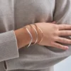 Bijou Brigitte Ensemble de bracelets joncs - Wavy Trio Sale