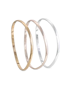 Bijou Brigitte Ensemble de bracelets joncs - Wavy Trio Sale