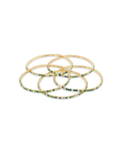 Bijou Brigitte Ensemble de bracelets - Lime Sparkle
