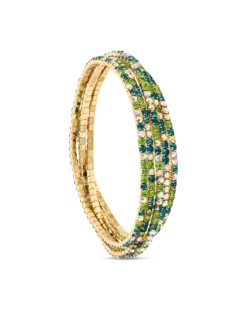 Bijou Brigitte Ensemble de bracelets - Lime Sparkle