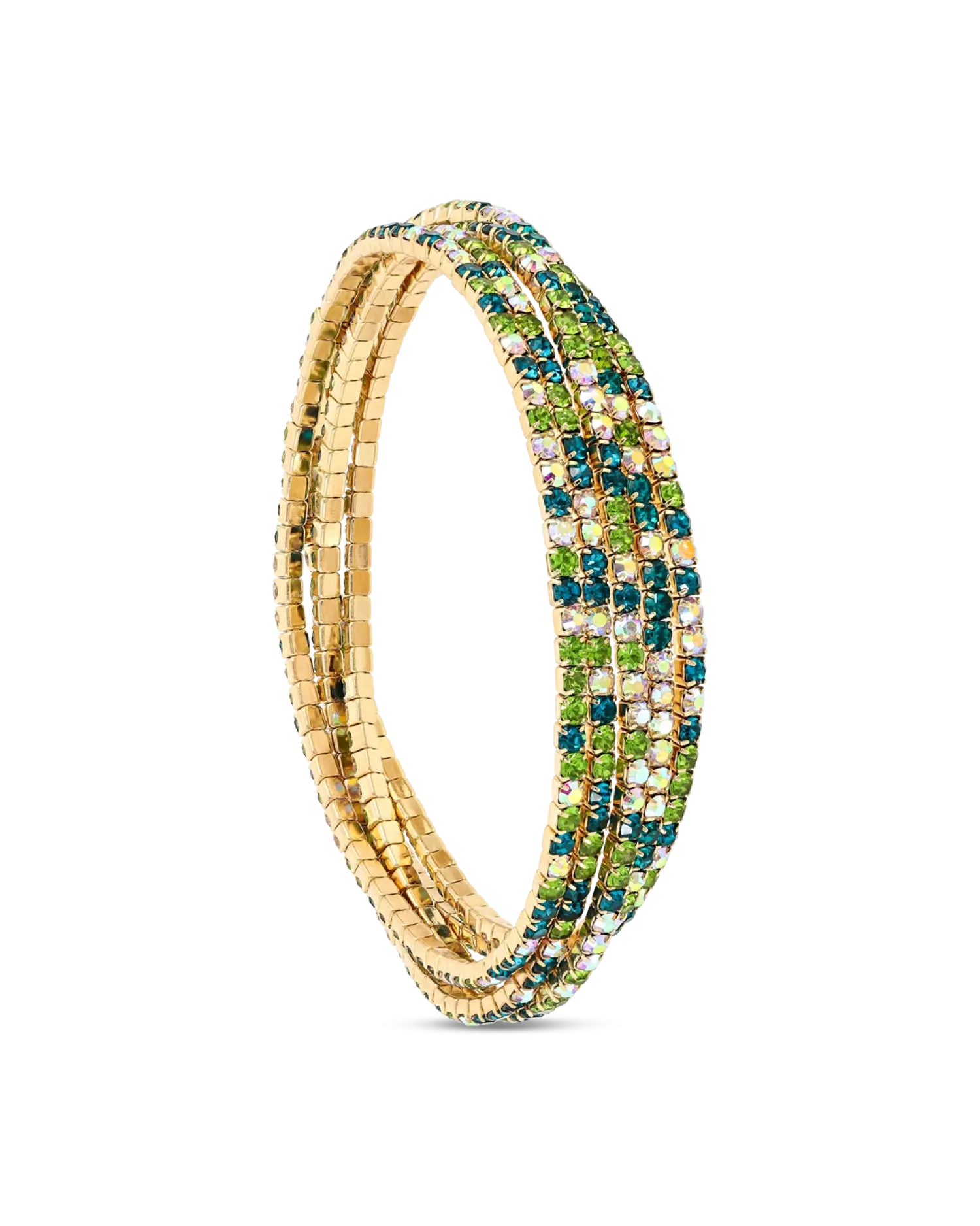 Bijou Brigitte Ensemble de bracelets - Lime Sparkle