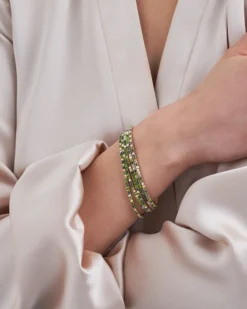 Bijou Brigitte Ensemble de bracelets - Lime Sparkle