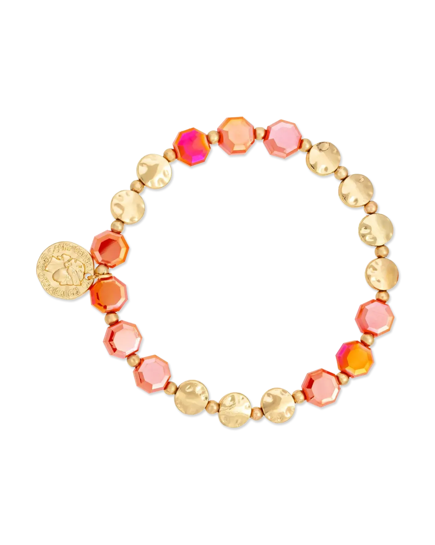 Bijou Brigitte Ensemble de bracelets - Orange Shell Hot