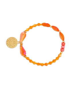 Bijou Brigitte Ensemble de bracelets - Orange Shell Hot