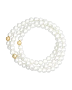 Bijou Brigitte Ensemble de bracelets - Pearly Trio Clearance