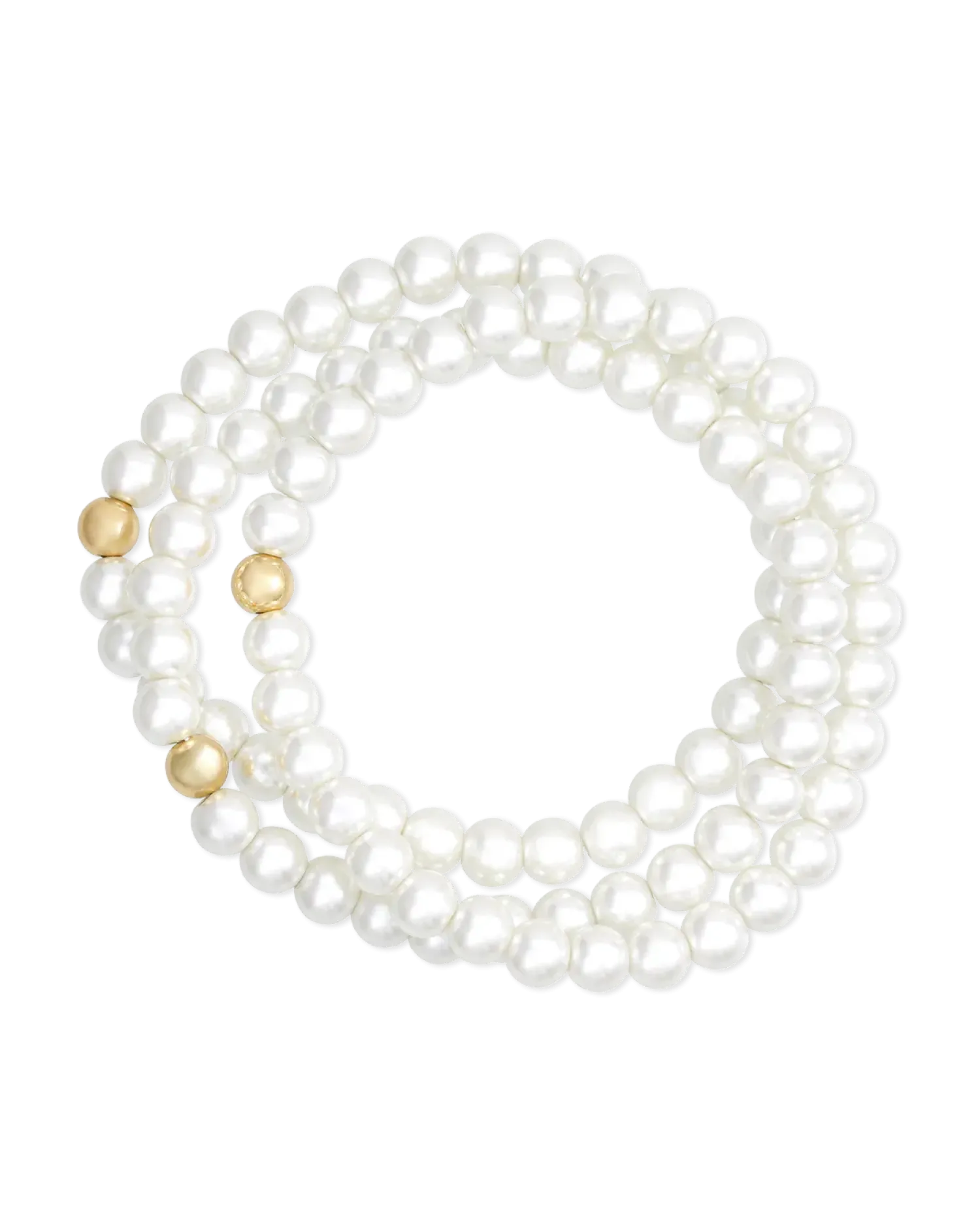 Bijou Brigitte Ensemble de bracelets - Pearly Trio Clearance