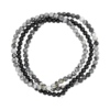 Bijou Brigitte Ensemble de bracelets pour homme - Grey Agate Discount