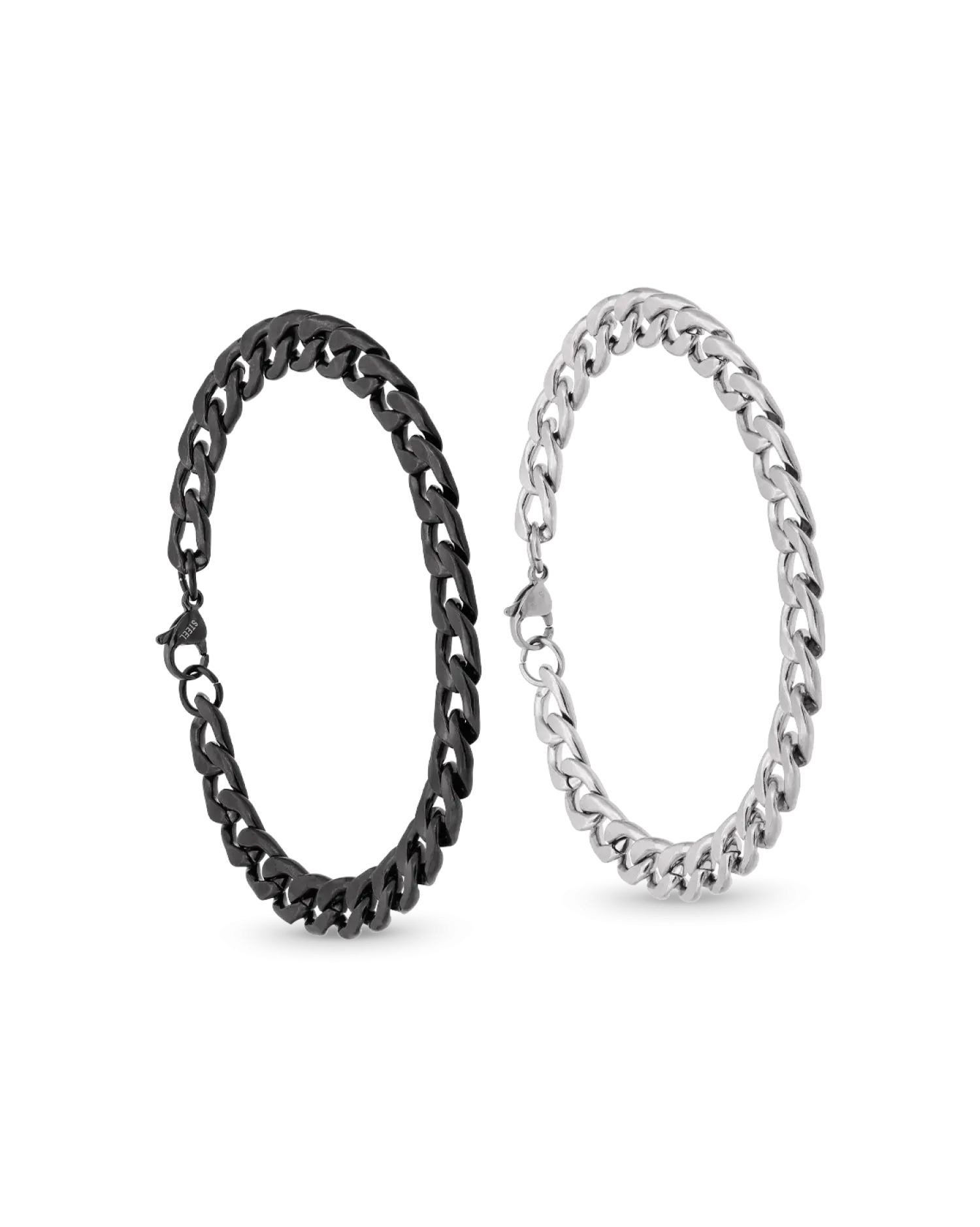Bijou Brigitte Ensemble de bracelets pour hommes - Chunky Chains Outlet