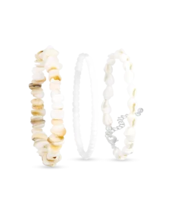 Bijou Brigitte Ensemble de bracelets - Real Shells Discount