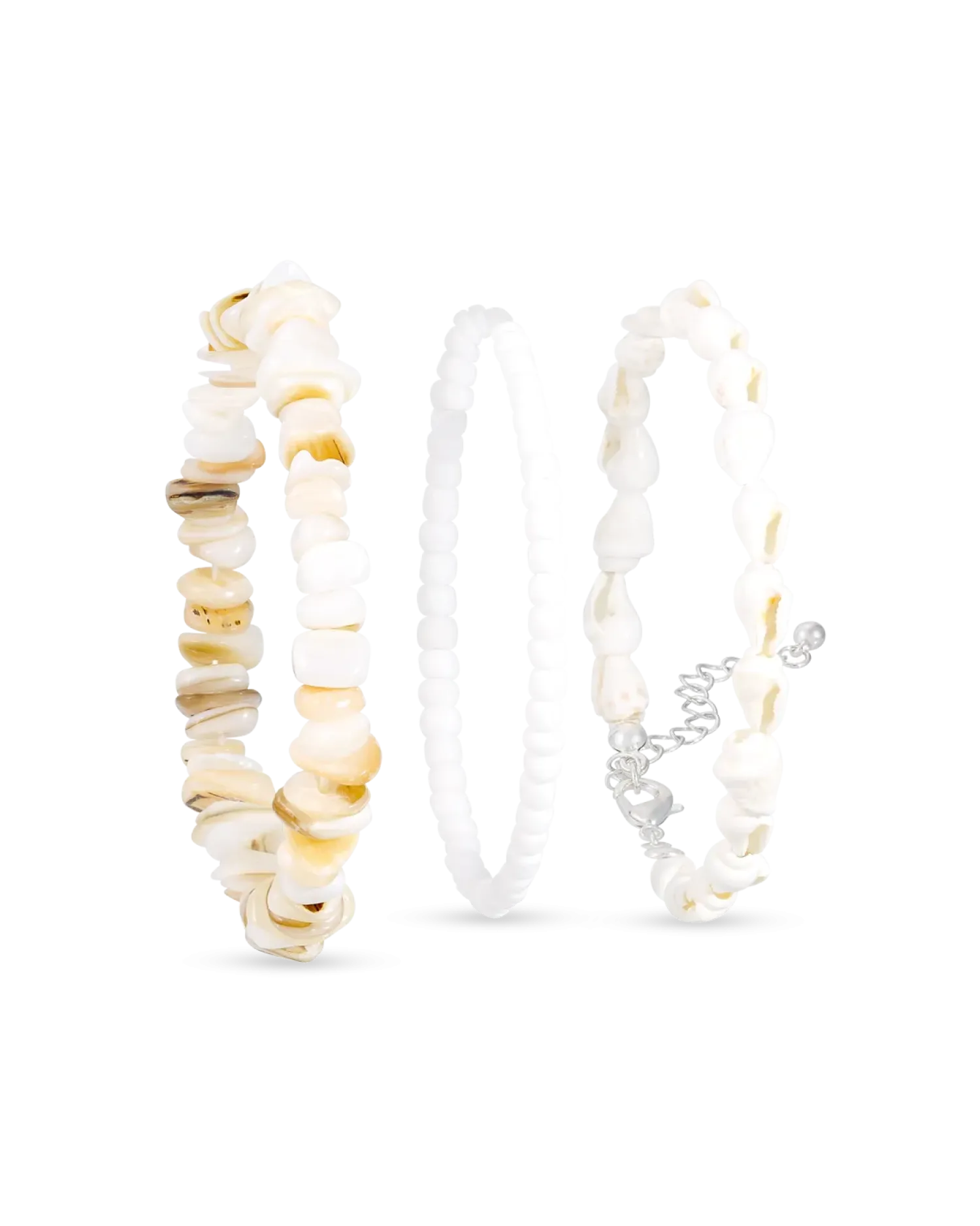 Bijou Brigitte Ensemble de bracelets - Real Shells Discount