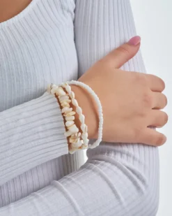 Bijou Brigitte Ensemble de bracelets - Real Shells Discount