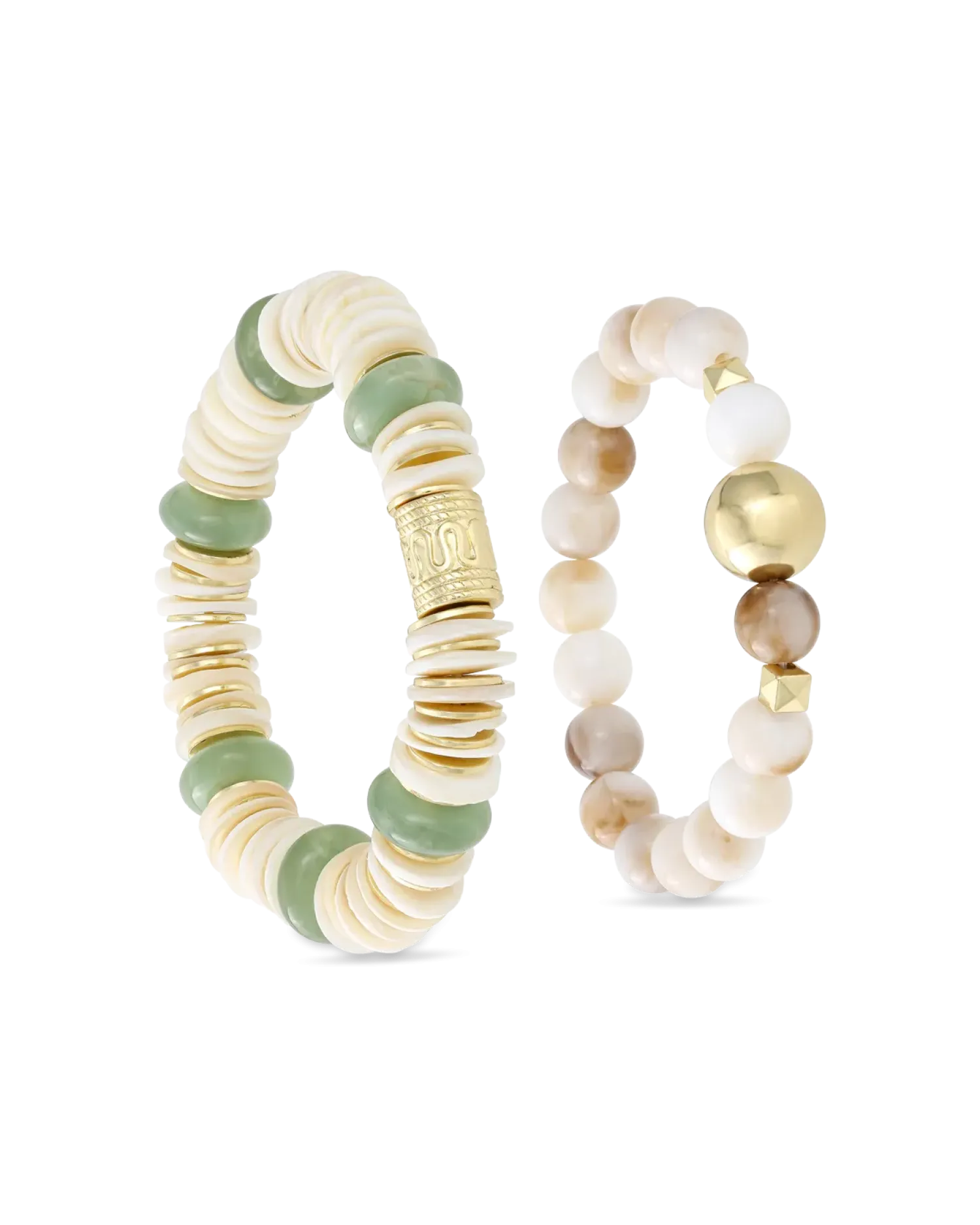 Bijou Brigitte Ensemble de bracelets - Shell Duo