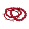 Bijou Brigitte Ensemble de bracelets - Triple Red Discount