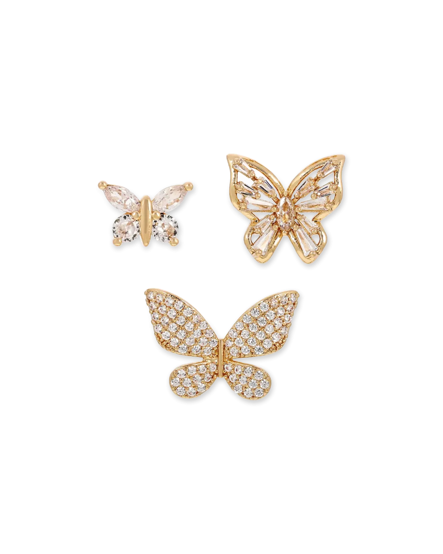 Bijou Brigitte Ensemble de broches - Golden Trio