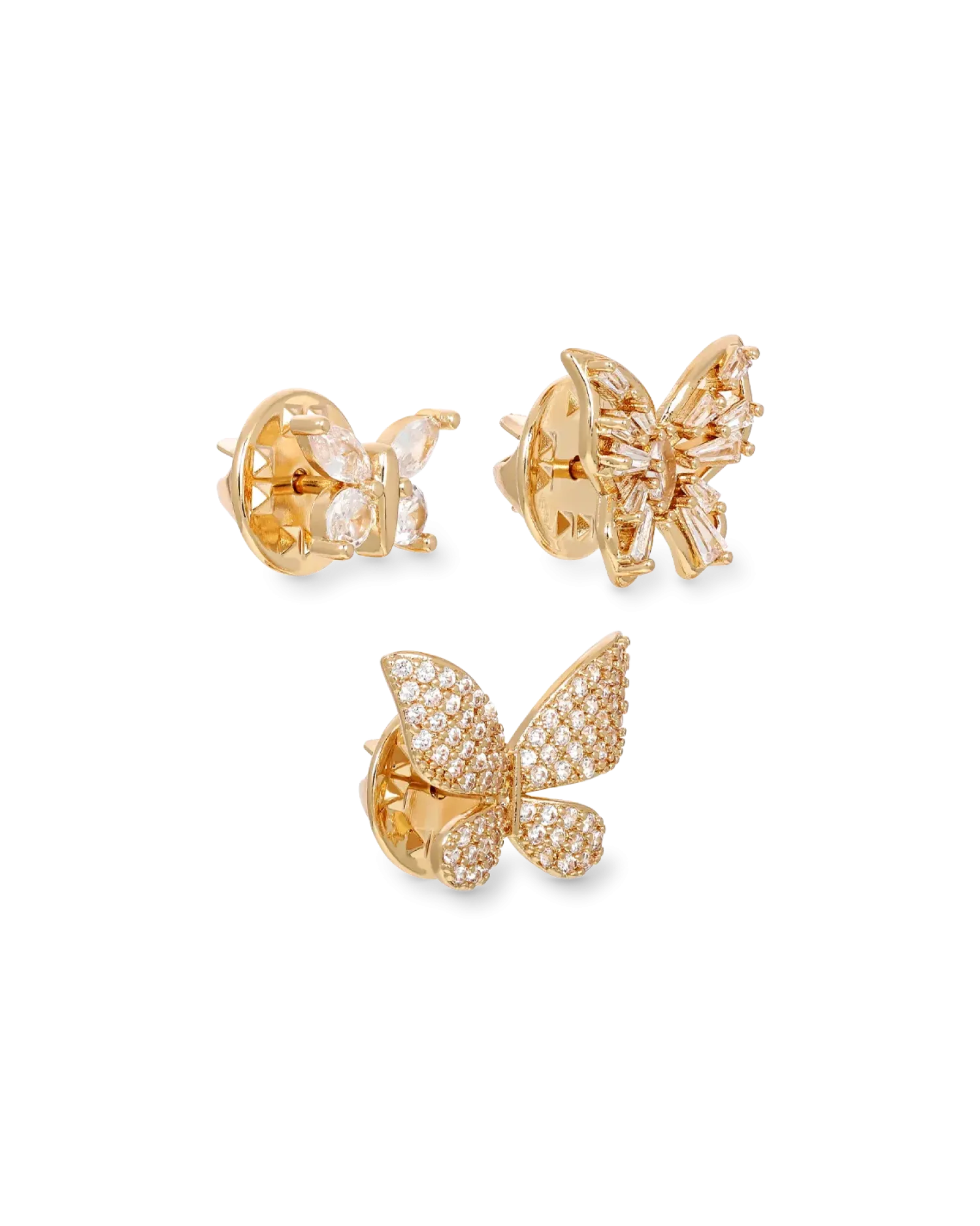 Bijou Brigitte Ensemble de broches - Golden Trio