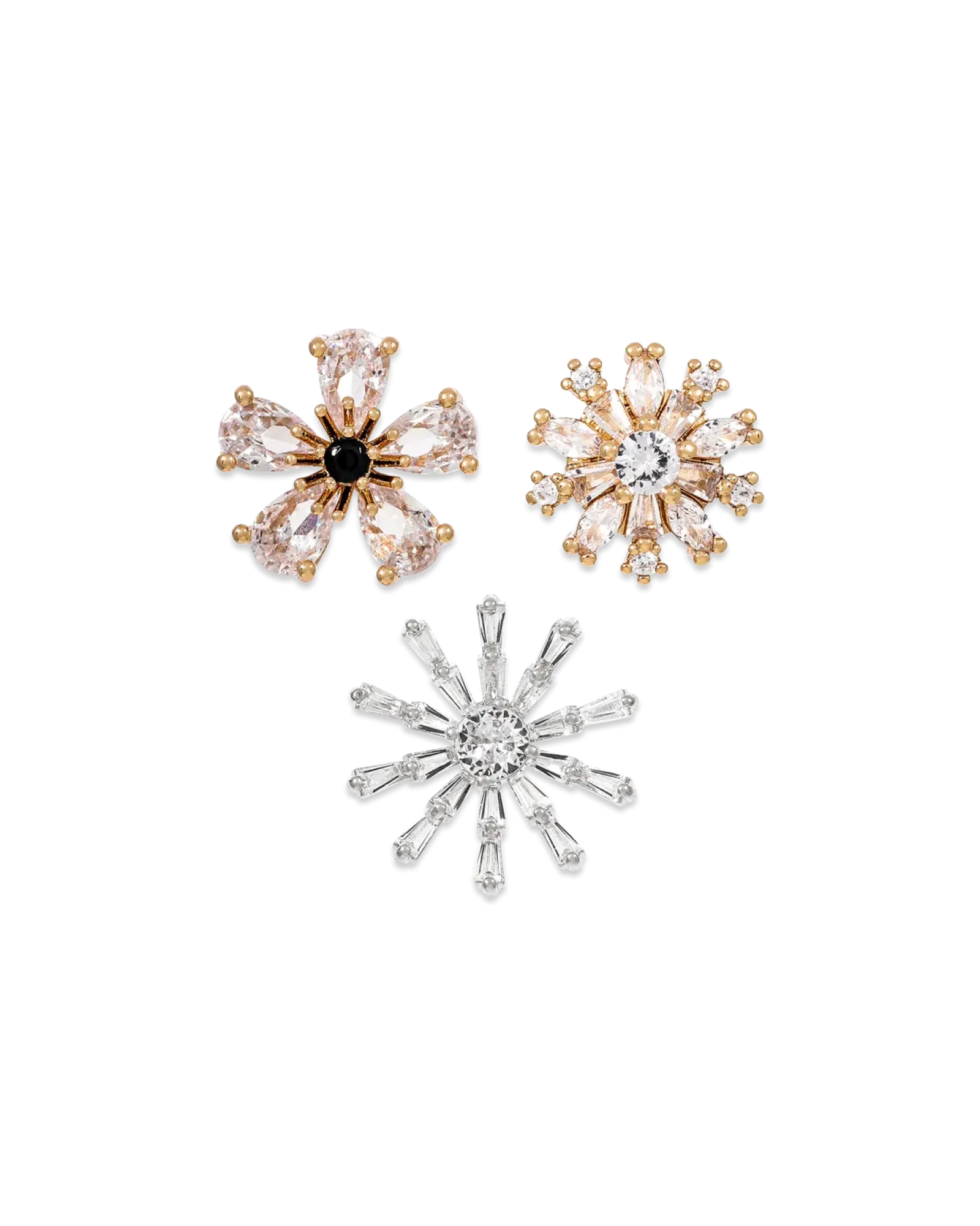 Bijou Brigitte Ensemble de broches - Sparkling Flowers Outlet