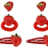 Bijou Brigitte Ensemble de cheveux fille - Rêve de fraises Sale