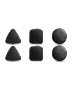Bijou Brigitte Ensemble de clous d'oreilles - Black Shapes Sale